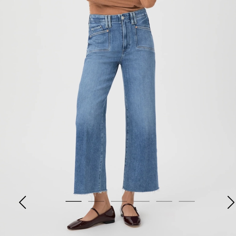 PAIGE Anessa High Rise Ankle Jeans with Set in Pocket